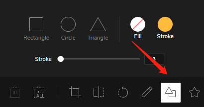 Click "Shape" in the toolbar.